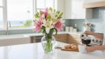 Pink and White Lily Bouquet (10 Stems) - Image 2