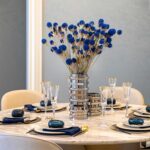 Natural blue dried sea holly bouquet (40 stems) - Image 3