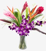Orchid and Tropical Flower Bouquet