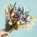 Natural dried flower bouquet