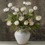 6 stems of 27-inch faux silk peonies