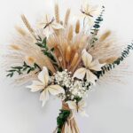 Home decor dried pampas grass bouquet